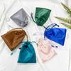 Bolsa de Almacenamiento para Cosméticos, Pelucas e Ropa Interior Bolsa para Dulces de Boda Solapa de Cierre Satinada Bolsillo Frontal Pantalones Regalo Bolsa para Empaquetar Joyería