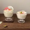 Bol de Cristal Repujado Retro de Girasol Estilo Ins para el Hogar, Bol para Helado, Yogur, Avena, Postre de Desayuno