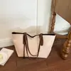 2026 Bolso de mano tejido estilo coreano nuevo para mujer, gran capacidad, para ir al trabajo, bolso de un solo hombro, simple, versátil, bolso de mano