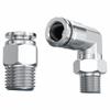 Junta de acero inoxidable 304, conector rápido, pieza recta con rosca para tubería de aire, codo PL de 4/6/8/10/12 mm