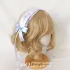 Faixa de Cabelo Cruzada Y2K Harajuku Japonesa Feita à Mão Doença Subcultural Rosa Água Fofa Mina
