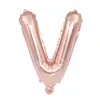 Decoração de Aniversário Casamento Versão Americana Balões de Filme de Alumínio com Letras 16 polegadas Letras A-Z Balões de Folha de Alumínio Rose Gold Atacado