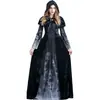 Disfraz de Muerte para Mujer Adulta de Halloween Esqueleto de Terror Vampiro Cosplay Disfraz para Bar Ds Escenario