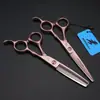 Tijeras de Peluquería Shenxingzhe Gm54 de 6.0 pulgadas Acabado Pintado Oro Rosa Mango de Bambú Tijeras Rectas Tijeras Entresacadoras