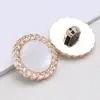 Botones Plásticos Electroplateados al por Mayor para Abrigos de Peluche y Camisas de Mujer, Botones Redondos de Perla Diamantada de Alta Gama Estilo Pequeño Fragancia