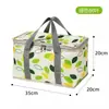 Caja Térmica Bolsa de Picnic de Gran Capacidad Exterior Película de Aluminio Engrosada Portátil Almacenamiento de Picnic Bolsa Térmica Camping Bolsa Plegable