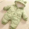 Ropa de otoño e invierno para bebé, mameluco de bebé, ropa abrigadora, traje para gatear de recién nacido, abrigo grueso de algodón, ropa para exteriores, mameluco de algodón
