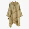 2025 Novo Xale Floral Versátil Cor de Moda Bloqueio de Cores Comércio Exterior Multi-Elemento Venda Direta do Fabricante Roupa de Outerwear Quente