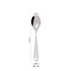 Cuchara de acero inoxidable 304 para uso público, cuchara para sopa para niños, cuchara pequeña para revolver helado, café, pastel de luna, tenedor para fruta