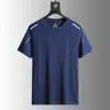 Camiseta de Manga Corta para Hombre, Camiseta de Manga Corta de Seda Helada para Hombre, Camiseta Deportiva Casual de Manga Corta de Color Sólido Suelta de Alta Elasticidad de Secado Rápido para Verano para Hombre