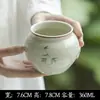 Serie de Juego de Té Pintado a Mano de las Dinastías Tang y Song, Juego de Té Kung Fu para Uso Doméstico, Incluye Gaiwan, Tetera, Tazas de Té, Posavasos, Recipiente para Té y Colección de Cuchara para Té