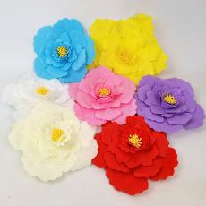 Fundo plano pe espuma peônia flor simulação de espuma flor dia das crianças casamento evento layout do local janela decoração