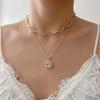 Venta Caliente Europea y Americana Moda Temperamento Collar Doble Capa 26 Letra Inglesa Circonita Micro Diamante Collar Mujer Venta al por Mayor