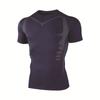Camiseta de Comercio Exterior para Hombre, Verano Running, Fitness, Atletismo, Maratón, Ajustada, Elástica, Secado Rápido Ropa Deportiva, Camiseta de Manga Corta Transpirable para Hombre