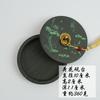 Piedra de tinta de cuatro pulgadas con borde de mar para estudiantes, venta al por mayor de fábrica, para práctica de caligrafía, piscina de tinta redonda con tapa, piedra de tinta de ocho pulgadas