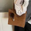 Bolso Tote de Gran Capacidad Nuevo Invierno 2026, Bolso de Hombro de Moda para Mujer, Piel de Gamuza, Bolso de Lujo Ligero para el Trabajo