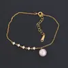 Accesorios DIY base de pulsera de perlas elegante de plata de ley S925, base de joyería para pulsera de lujo ligero 6-10