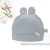 Gorro de algodón para recién nacido con dibujos animados, doble transpirable, gorro para bebé, lindo, para las cuatro estaciones, 0-6 meses, se puede usar, multicolor