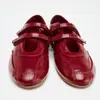 Versão em Couro Macio ~ Sapatilhas Esportivas de Boca Rasa com Velcro para Mulheres, Sapatos Mary Jane Azuis Casuais, Modernos e Versáteis