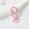 Fecho de mola de cabaça colorida transfronteiriço, fivela universal com acabamento pintado, acessórios de chaveiro DIY, fecho de decoração para pingente de bolsa
