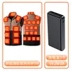 Nuevo Chaleco Calentador Inteligente de Comercio Exterior Ropa de Calefacción Eléctrica Color Bloqueado Chaleco Grueso de Terciopelo Plus para Invierno para Personas de Mediana Edad y Mayores