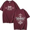 Estación Independiente Stray Kids Dominan Combinación Periférico Impresión Verano Camiseta de Manga Corta Algodón Puro Holgada