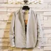 Camisa de Manga Larga para Hombre Marca de Moda Corte Ajustado Primavera Camisa Elegante Formal de Negocios Versión Coreana Camisa Versátil de Moda