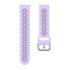 Pulseira de Silicone Bicolor Flor de Ameixeira de 20mm Adequada para Samsung Watch7/5/6 Huawei Gt3 Pulseira de Relógio Flor de Ameixeira Recortada