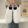 Zapatos Blancos para Mujer 2023 Otoño Nuevos Zapatos para Mujer de Cara Alta Adelgazantes Estilo Coreano Moda Estudiantil Zapatos de Plataforma Versátiles Zapatos de Moda