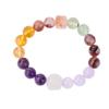 Pulsera de Cristal Natural Multi-Tesoro Círculo Sencillo Pulsera Colorida Multi-Tesoro con Formación Natural Brillante Material de Alta Calidad Venta al Mayoreo