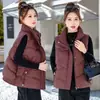 Chal de Algodón para Mujer Corto 2025 Otoño e Invierno Nuevo Estilo Coreano Elegante Chal de Algodón Cuello Alto Sin Mangas Chal de Algodón Chal de Algodón