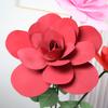 Rosa amorfa gigante de simulación para ventana, decoración para bodas, conjunto para centro comercial, rosa de espuma, venta al por mayor
