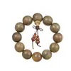 Pulsera Auténtica de Cuentas de Sándalo Verde Buda, Sándalo Natural, Pulsera con Fragancia de Sándalo Jade Argentino, Joyería para Hombres y Mujeres