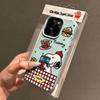 Desenho animado Snoopy para Apple 16PROMAX capa de telefone iPhone14 bonito 15 à prova de queda 13 capa macia 12 mulheres