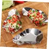 Plato para Ostras de Acero Inoxidable, Plato para Caracoles, Plato para Caracolas, Plato para Cocinar al Vapor Ostras, Plato para Ostras a la Parrilla, Plato para Sazonar con Salsa de Soja para Uso Doméstico