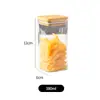 Frasco Sellado Cuadrado de Vidrio para Uso Doméstico, Adecuado para Almacenar Granos y Frutas Secas, Frasco de Almacenamiento de Vidrio de Borosilicato Alto, Frasco Sellado para Alimentos