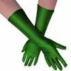 Accesorios para Mujer de los Años 1920 Spandex Satén Flocado Guantes de Charol Accesorios de Disfraz para Fiesta de Baile Transfronteriza en Stock