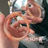Pulsera de jade de imitación de vidrio con cascabeles, pulsera redonda rugosa, pulsera de novia paso a paso, pulsera de cascabeles antigua de pequeño libro rojo, mismo estilo
