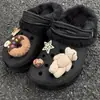 Serie Marrón Melard Otoño e Invierno Encantos de Zueco Oso Donut Dulce y Lindo Hebillas de Zapato Decoraciones