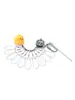 Montaña Ise Luya Candado para Peces Vivos Aleación de Aluminio Juego de Ruedas Delanteras Clavo de Suelo Luminoso Accesorios para Recolección de Peces de Pesca