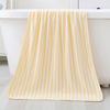 Toalla de Baño Gruesa Extra Grande para Hogar con Rayas de Color Toalla de Baño de Vellón Coral Sin Pelusa Juego de Dos Piezas Venta al Mayoreo