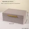 Caixa de Armazenamento de Madeira Espessa de Luxo Multifuncional com Alça Caixa de Joias Organizador de Mesa para Casa Caixa de Armazenamento