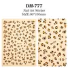 Pegatina para Manicura de Leopardo Popular en Internet Nuevo Estilo Ins Otoño e Invierno DIY Patrón Pequeño Calcomanía Adhesiva Decoraciones para Uñas