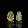 Cuentas Espaciadoras de Cristal Amarillo Piezoeléctrico con Forma de Luna y Corazón Accesorios para Joyería DIY Artesanías Hechas a Mano Accesorios Espaciadores de Cuentas