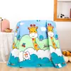 Colcha de ar condicionado infantil novo estilo colcha de ar condicionado fina verão colcha de proteína infantil estudante crianças colcha de verão de algodão lavado