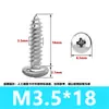 Tornillos Autorroscantes de Cabeza Redonda Ranurada de Acero Inoxidable 304 Tornillos Pequeños Tornillos Autorroscantes de Cabeza Plana M2M2.3M3M4M5M6