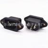 Enchufe de Corriente Alterna Pin Palabra Enchufe AC AC-04a Pie Curvo 90 grados Enchufe Eléctrico Enchufe de Carga