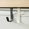 Gancho de Acero Inoxidable Armario Puerta de Gabinete Estante Sin Taladro Puerta de Cocina Puerta Trasera Gancho Montado Colgador de Ropa para Dormitorio