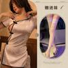 Noche Ting Xiang Nuevo Sexy Vintage Estilo República de China Sexy Ropa Interior Uniforme Apasionado Abertura Corto Caliente Cheongsam