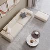 Sofá Bloco de Tofu Estilo Creme Minimalista Sala de Estar Simples Moderno Sofá Reto Estilo Celebridade da Internet Sofá de Tecido Tecnológico